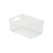 Simplify Storage Bin, Plastic, Super Clear, 10 in H, 6.75 in W, 10 in L 24025 - alternate 1